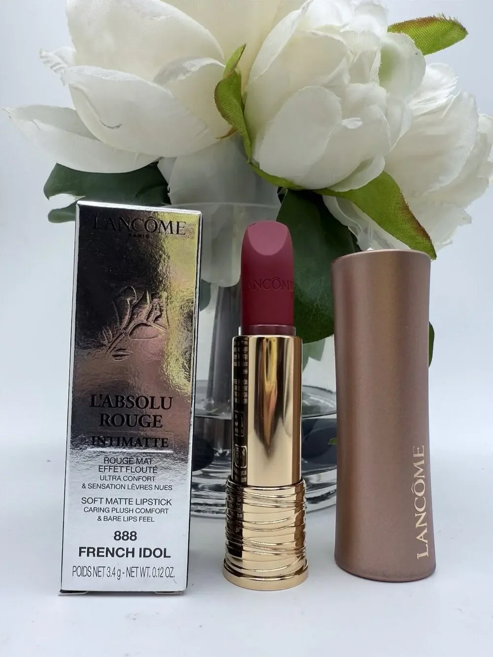 Lancome L'Absolu Rouge Intimatte Soft Matte Lipstick 888 French Idol 3.4g